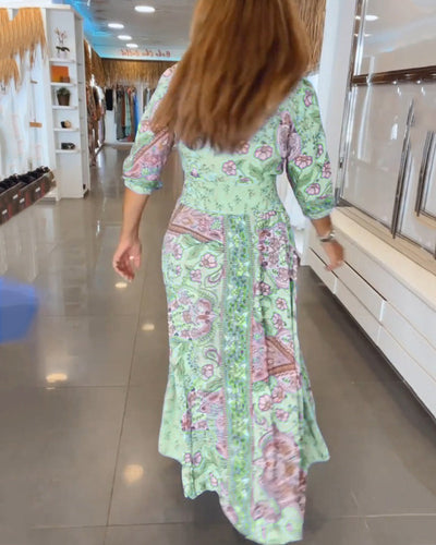 Louisa™ | V-Neck Summer Vacation Dress