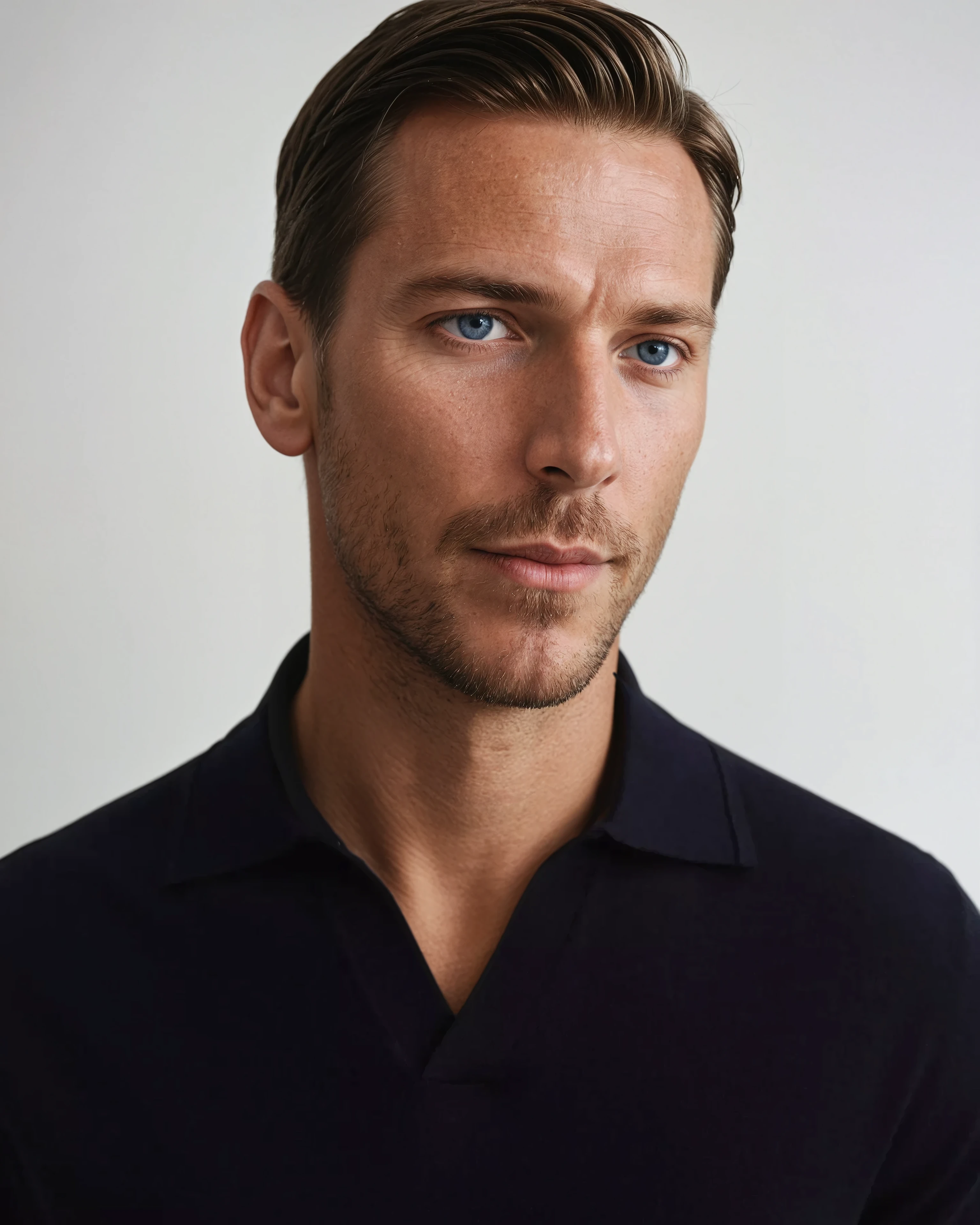 Polo Without Buttons Black - Sophie New York