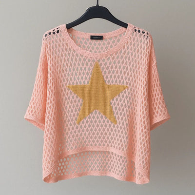 Erica | Stylish Star Pattern Knit Top