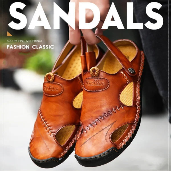 Chris | Orthopedic Leather Sandals