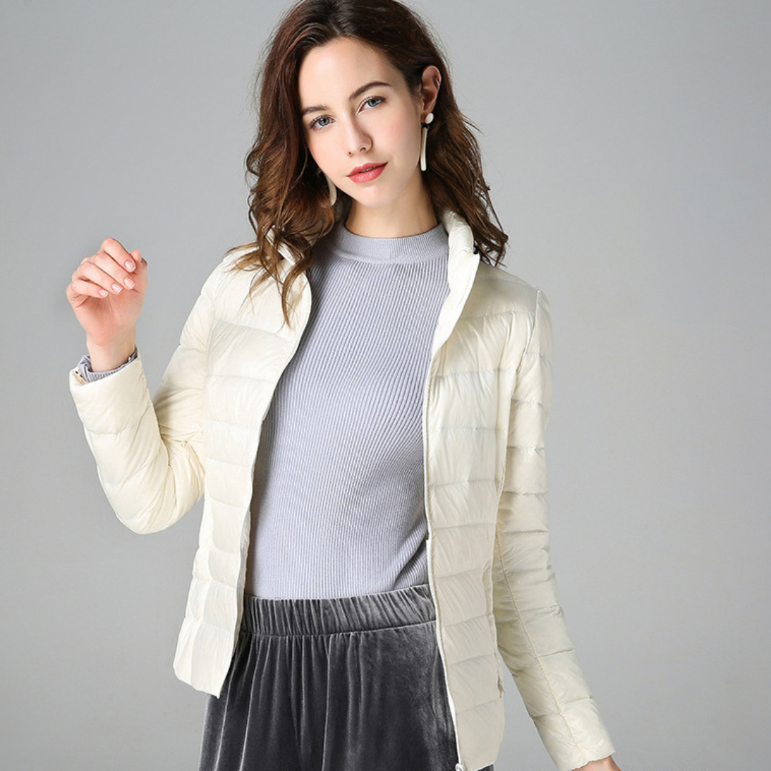 Aurora - New Ultralight Jacket with White Duck Feathers - Sophie New York