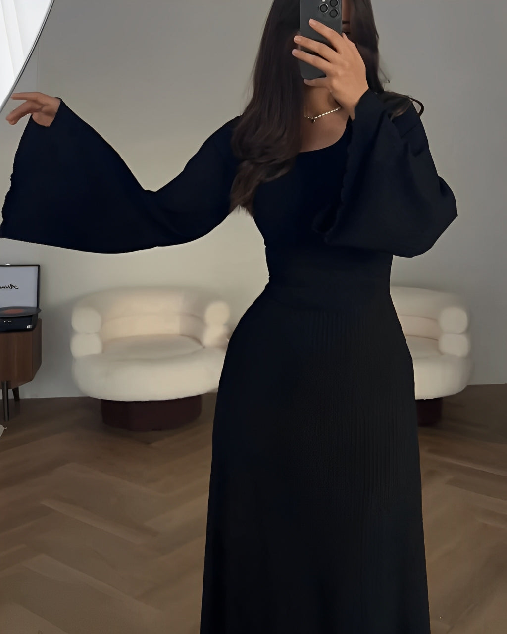 Gabriella - Robe tricotée longue et élégante