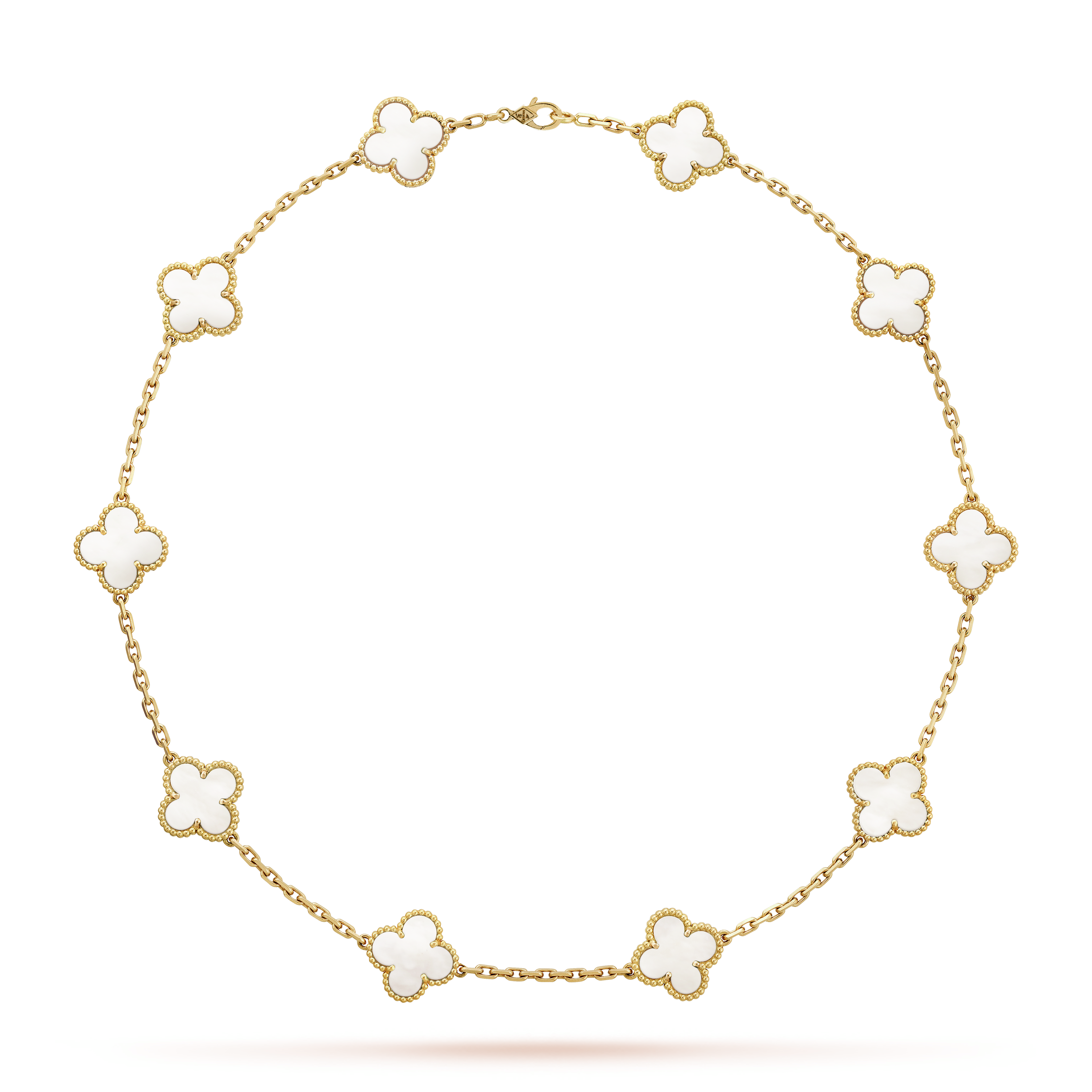 CLOVER NECKLACE 10 DESIGNS | WHITE