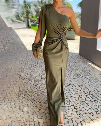 One-Shoulder Evening Dress Rosea