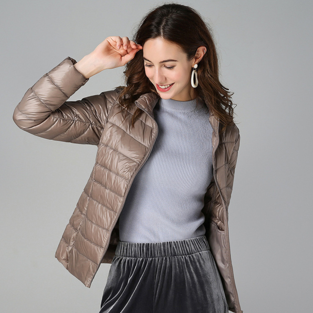 Aurora - New Ultralight Jacket with White Duck Feathers - Sophie New York