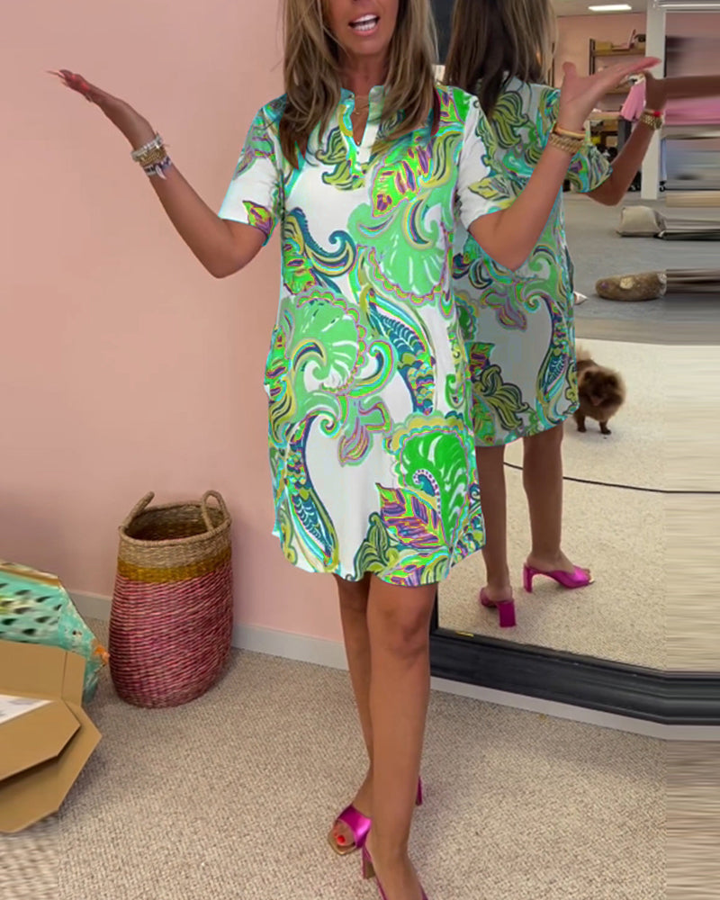 Nuvola™ | Elegant dress with print