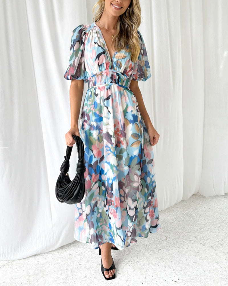 Carlotta™ | Elegant Floral Dress