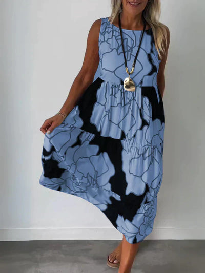 Kathleen™ | Off-Shoulder Dress with Print