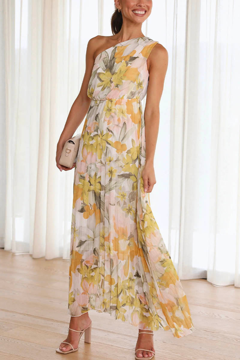 Glea™ | Printed Off-Shoulder Dress