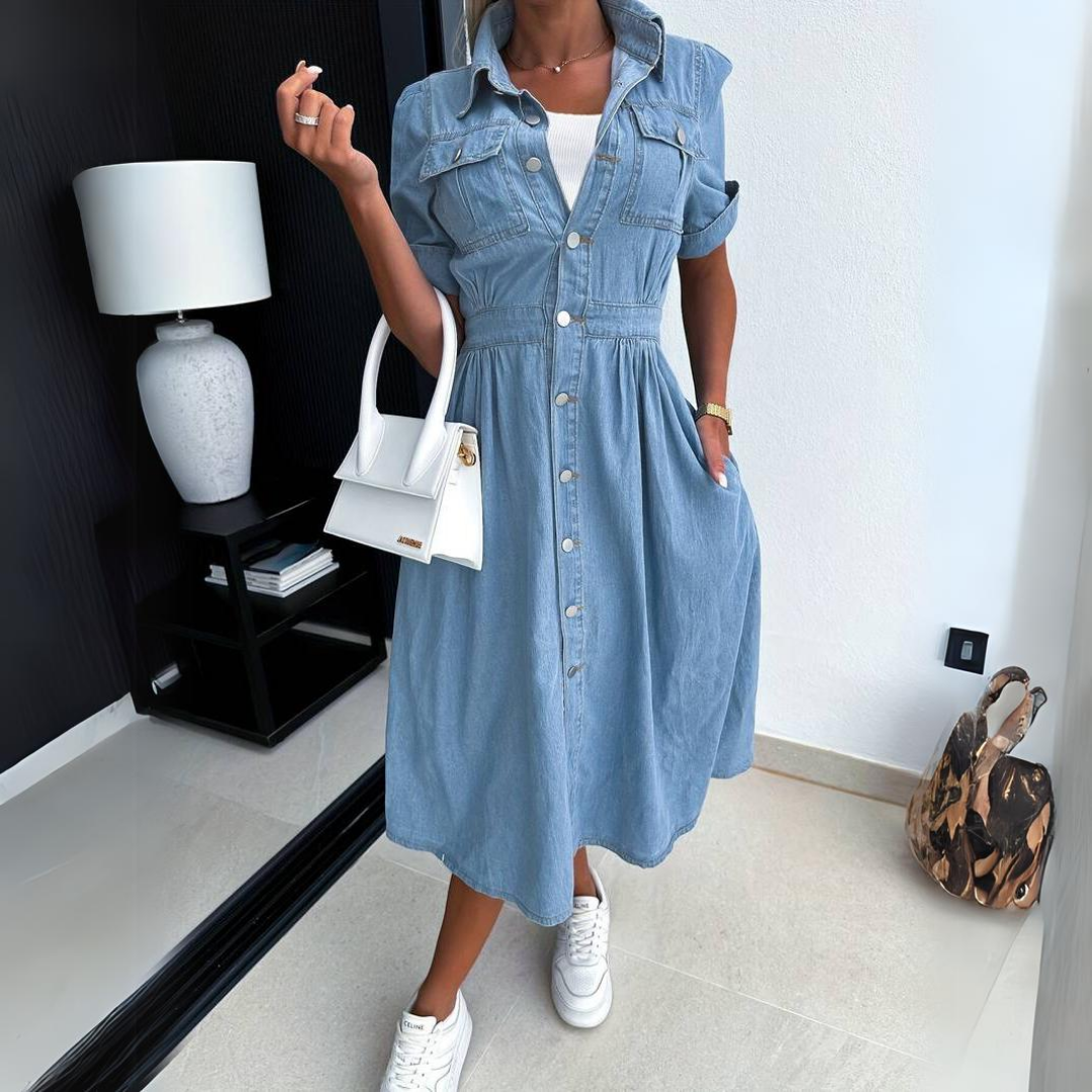 Alissa™ | Trendy Denim Dress