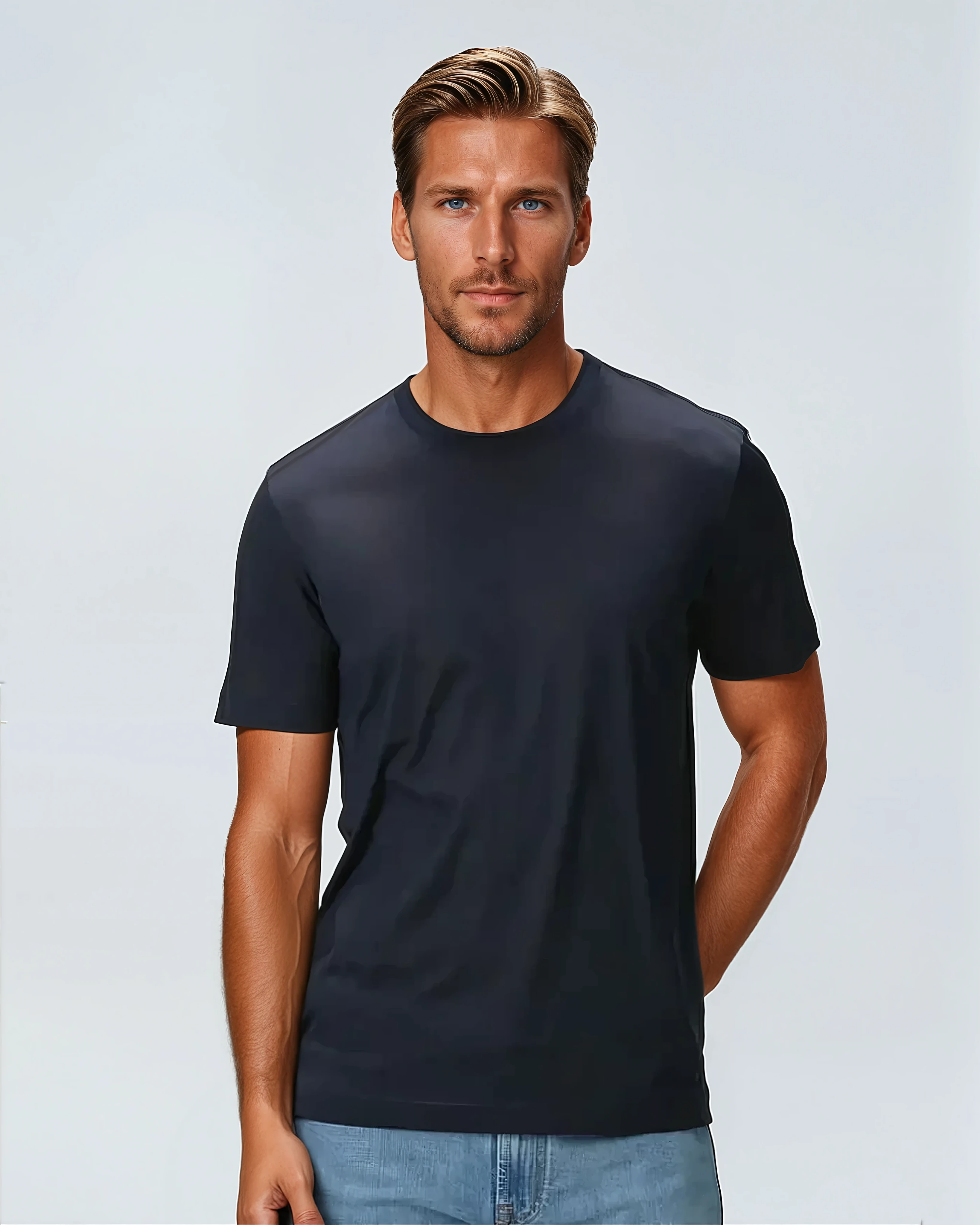 Signature Supima T-shirt – Navy Blue - Sophie New York