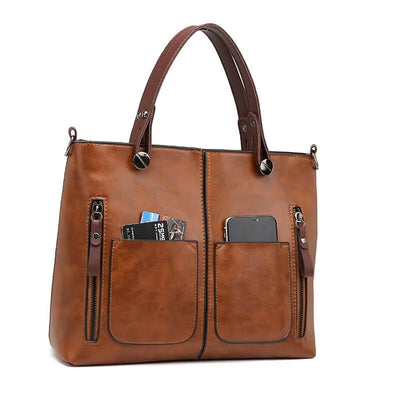 Maelis™ - Leather Shoulder Bag