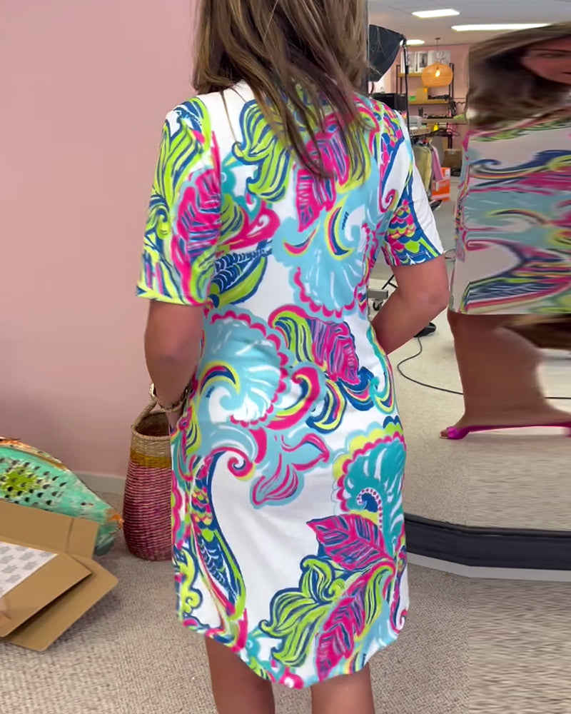 Nuvola™ | Elegant Dress with Print
