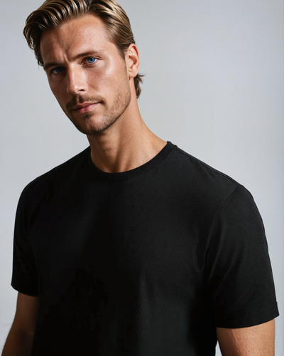 Signature Supima T-shirt – Deep Black - Sophie New York