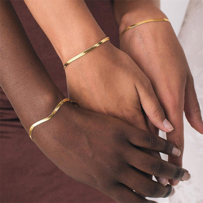 Vida Gold Fishbone Bracelet