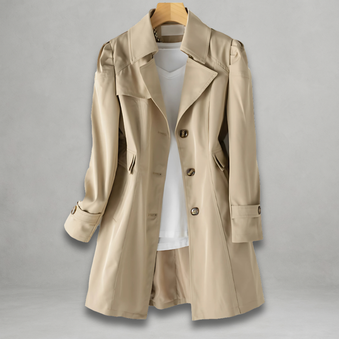 Daniela | Stylish Longline Button-Down Coat