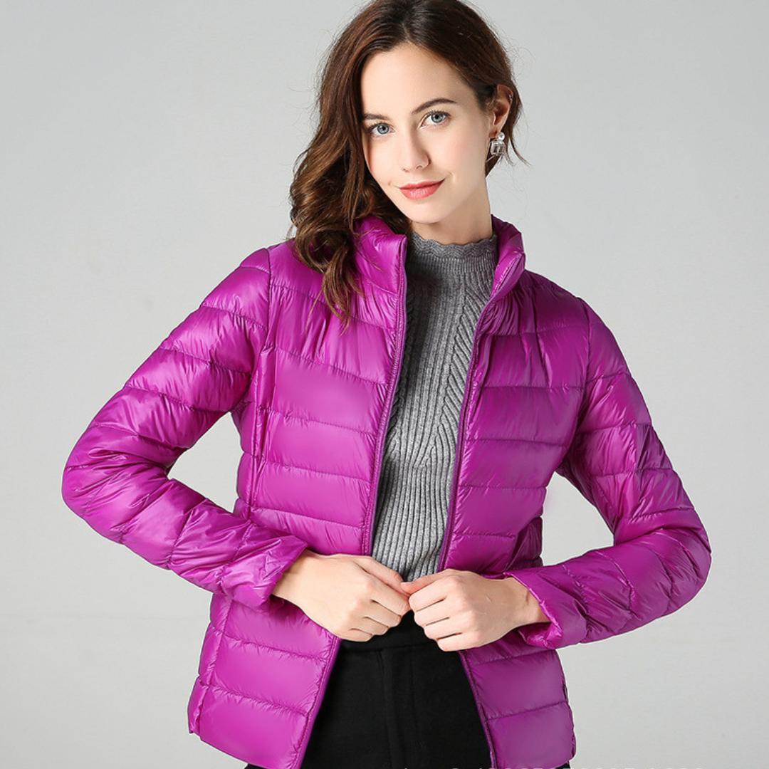 Aurora - New Ultralight Jacket with White Duck Feathers - Sophie New York