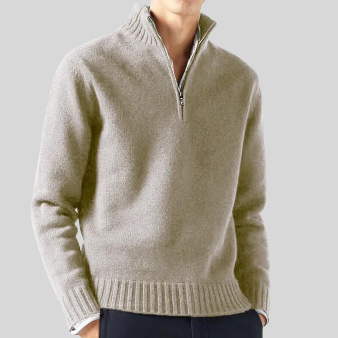 Andreas | Luxurious Half-Zip Sweater