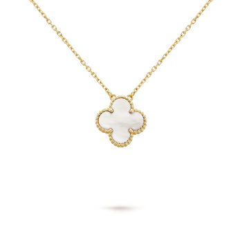 CLOVER LEAF NECKLACE | WHITE