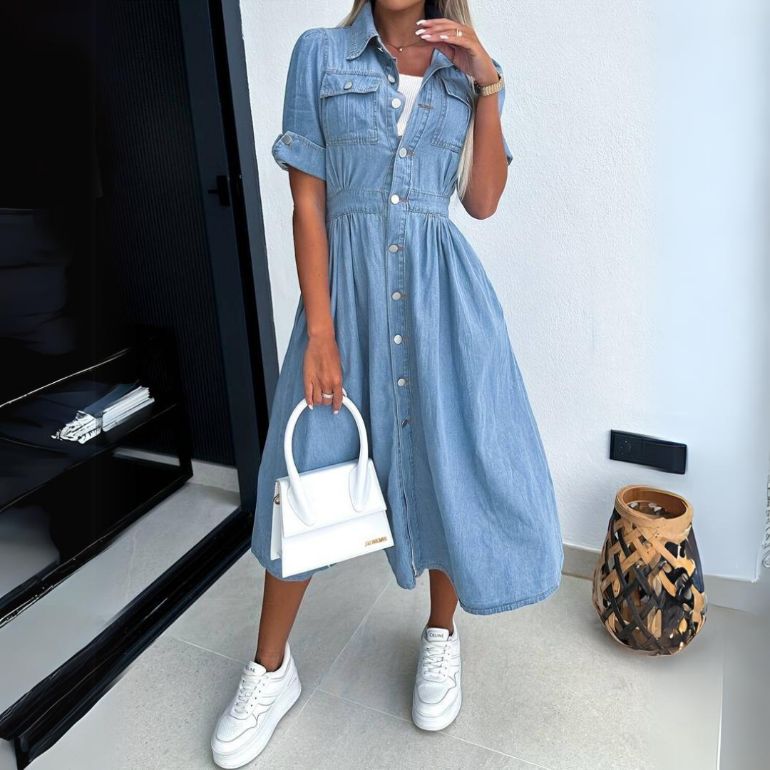 Alissa™ | Trendy Denim Dress