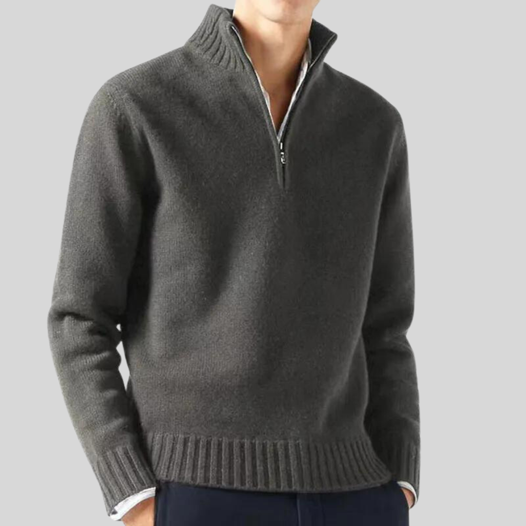 Andreas | Luxurious Half-Zip Sweater