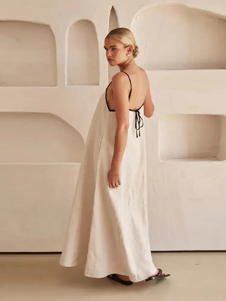 Rosea Flowing Sleeveless Maxi Dress