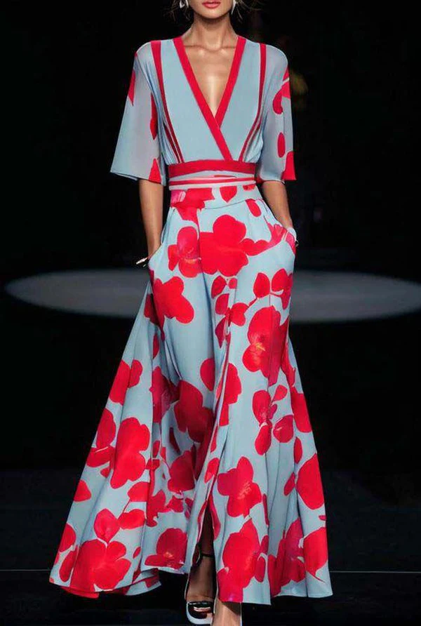 Amara – Timeless Floral Dress with Elegance