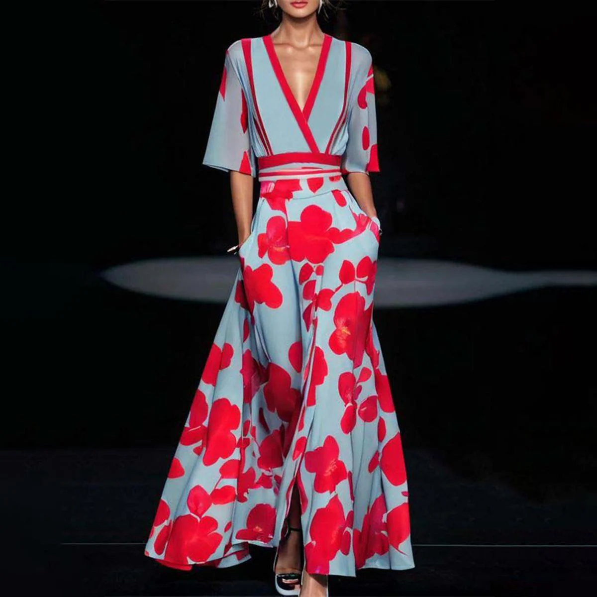 Amara – Timeless Floral Dress with Elegance