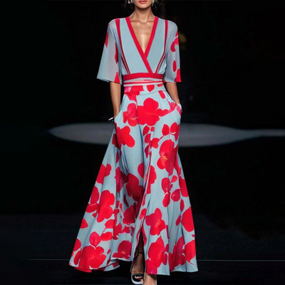 Amara – Timeless Floral Dress with Elegance
