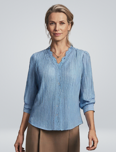 Maja | Blouse with Lace Details