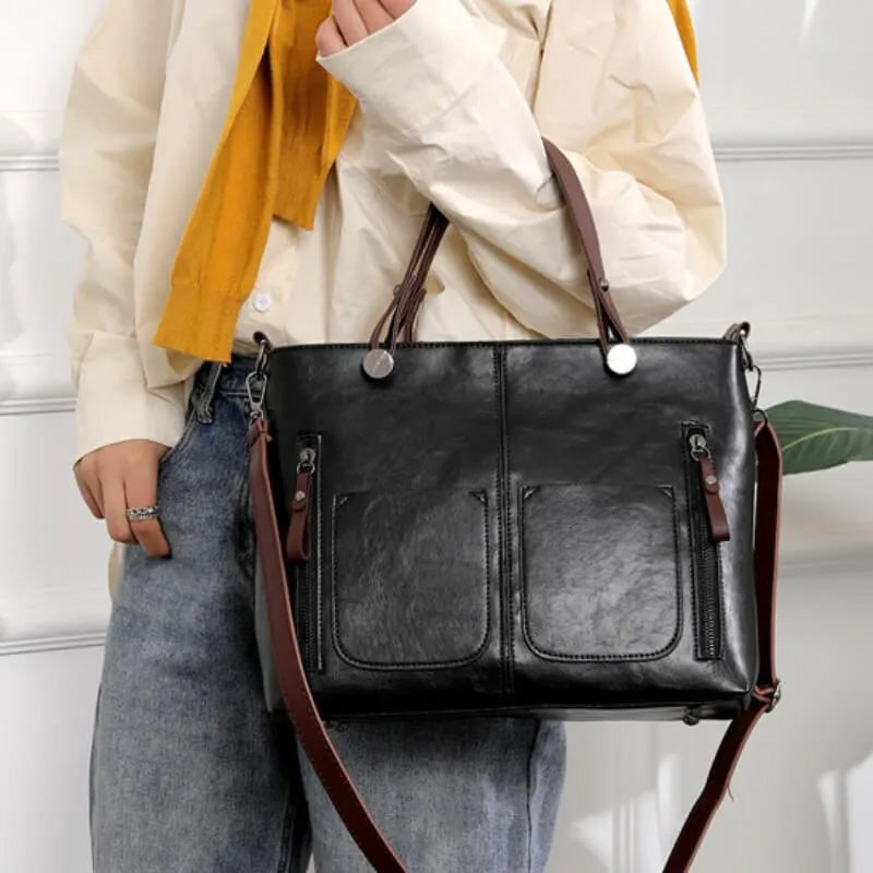 Maelis™ - Leather Shoulder Bag