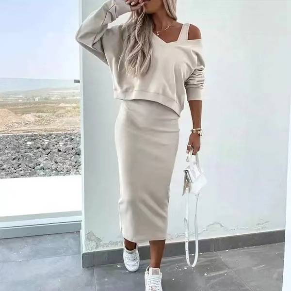 Andrine - Casual Sweatshirt and Dress Set