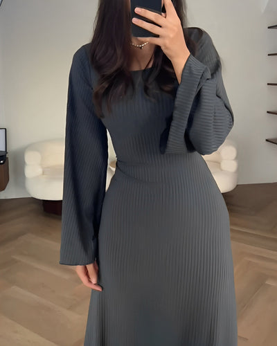 Gabriella - Robe tricotée longue et élégante