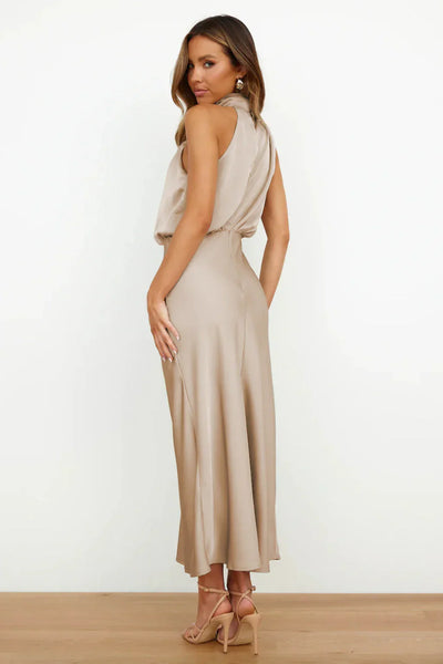 Backless Midi Dress Rosea