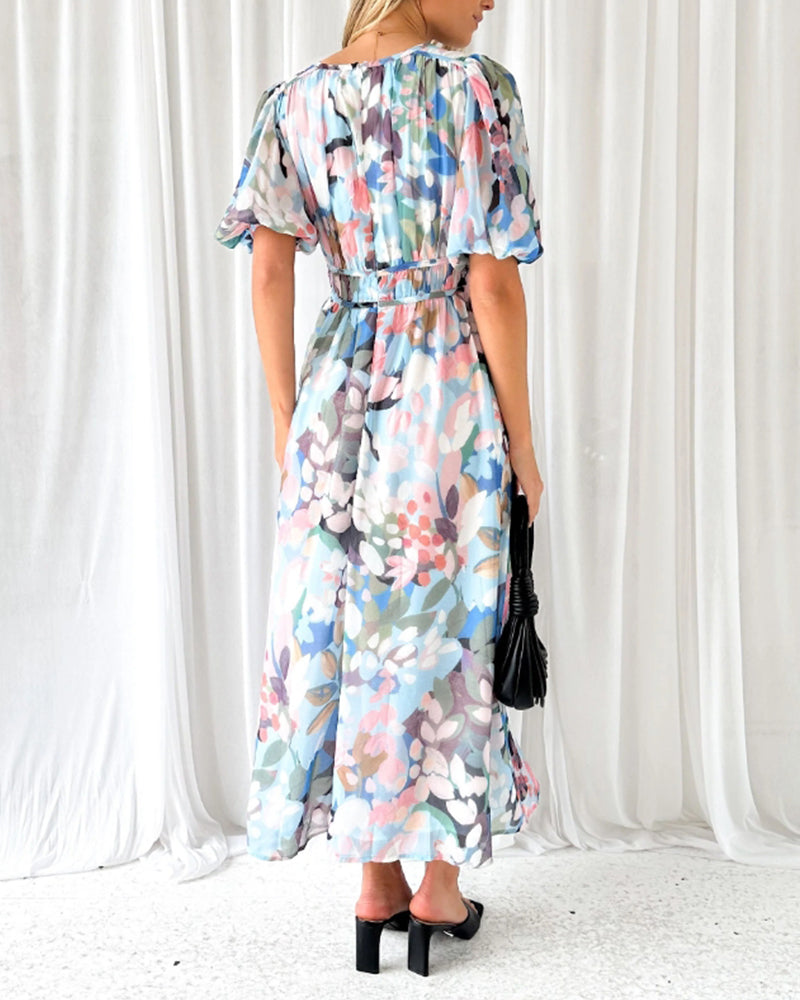 Carlotta™ | Elegant Floral Dress