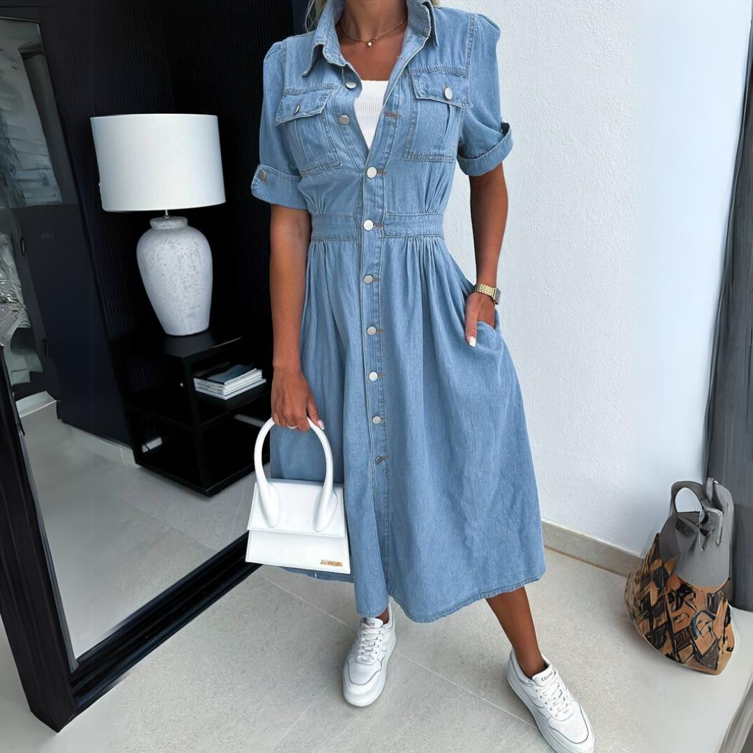 Alissa™ | Trendy Denim Dress
