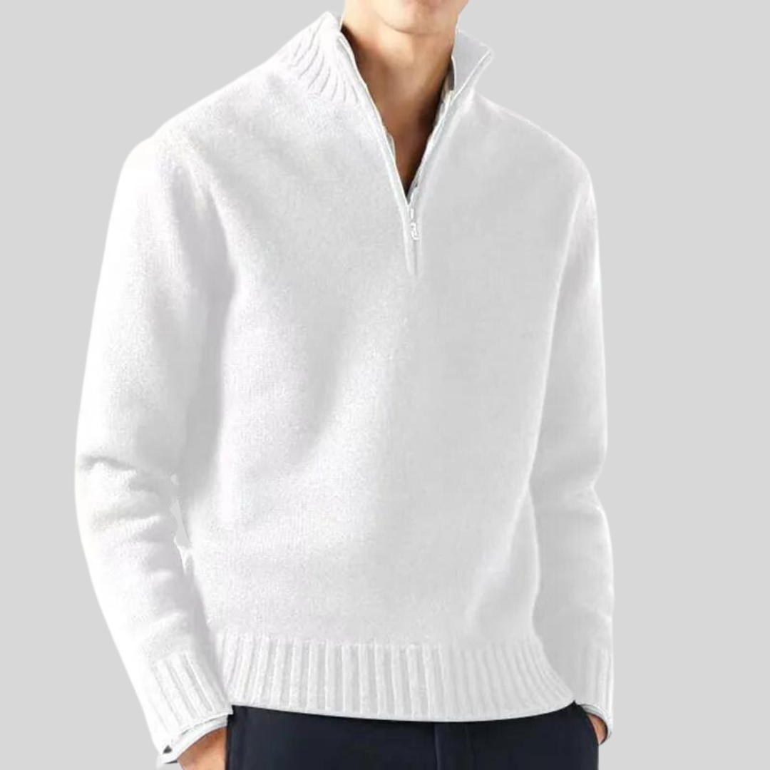 Andreas | Luxurious Half-Zip Sweater