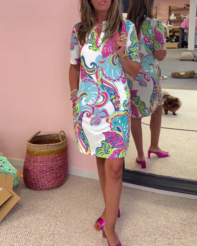 Nuvola™ | Elegant Dress with Print