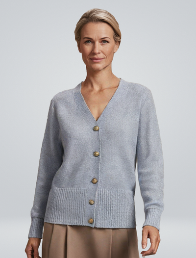 Line | Cardigan with Heart-Shaped Buttons
