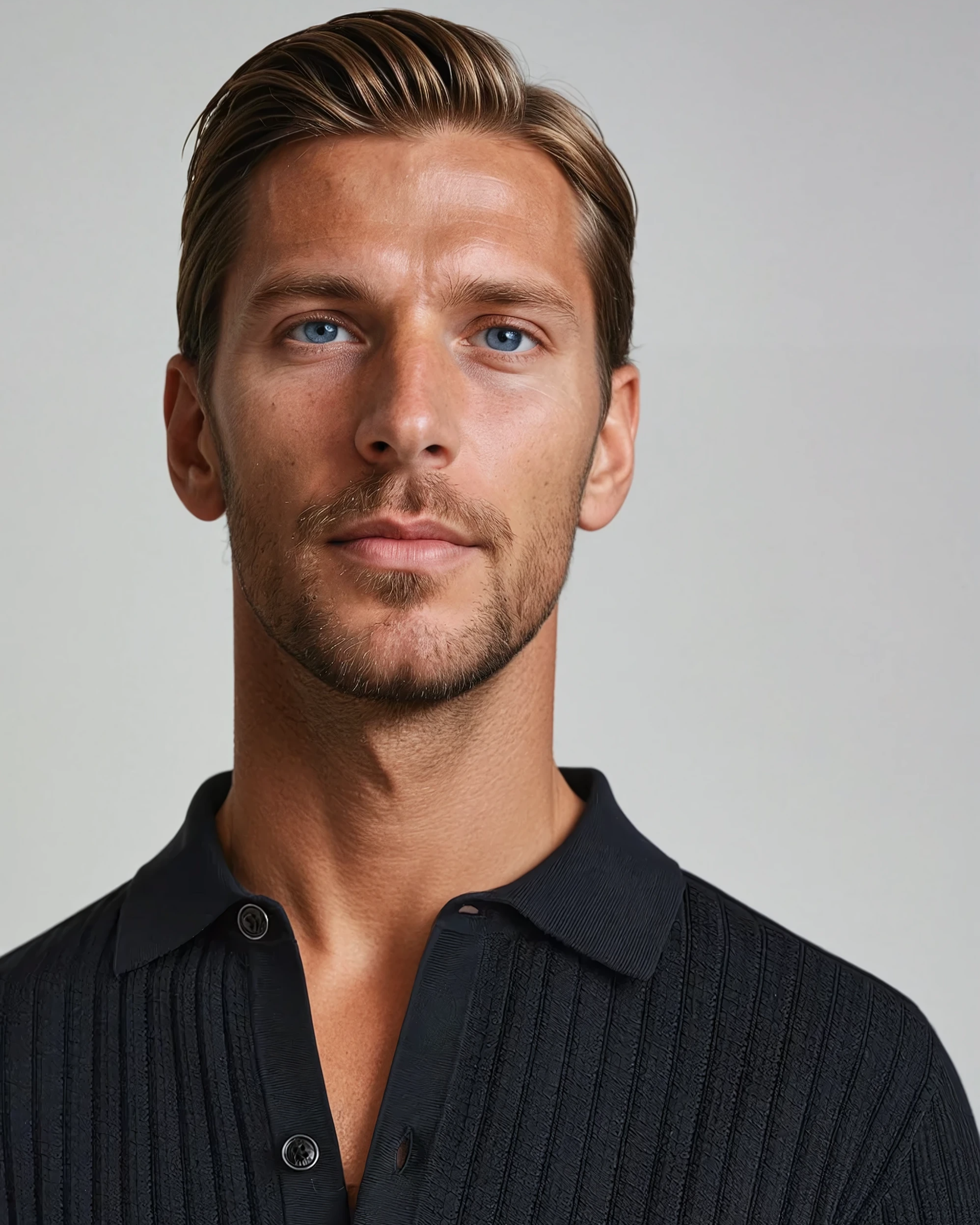 Crocheted Cardigan Polo Black - Sophie New York