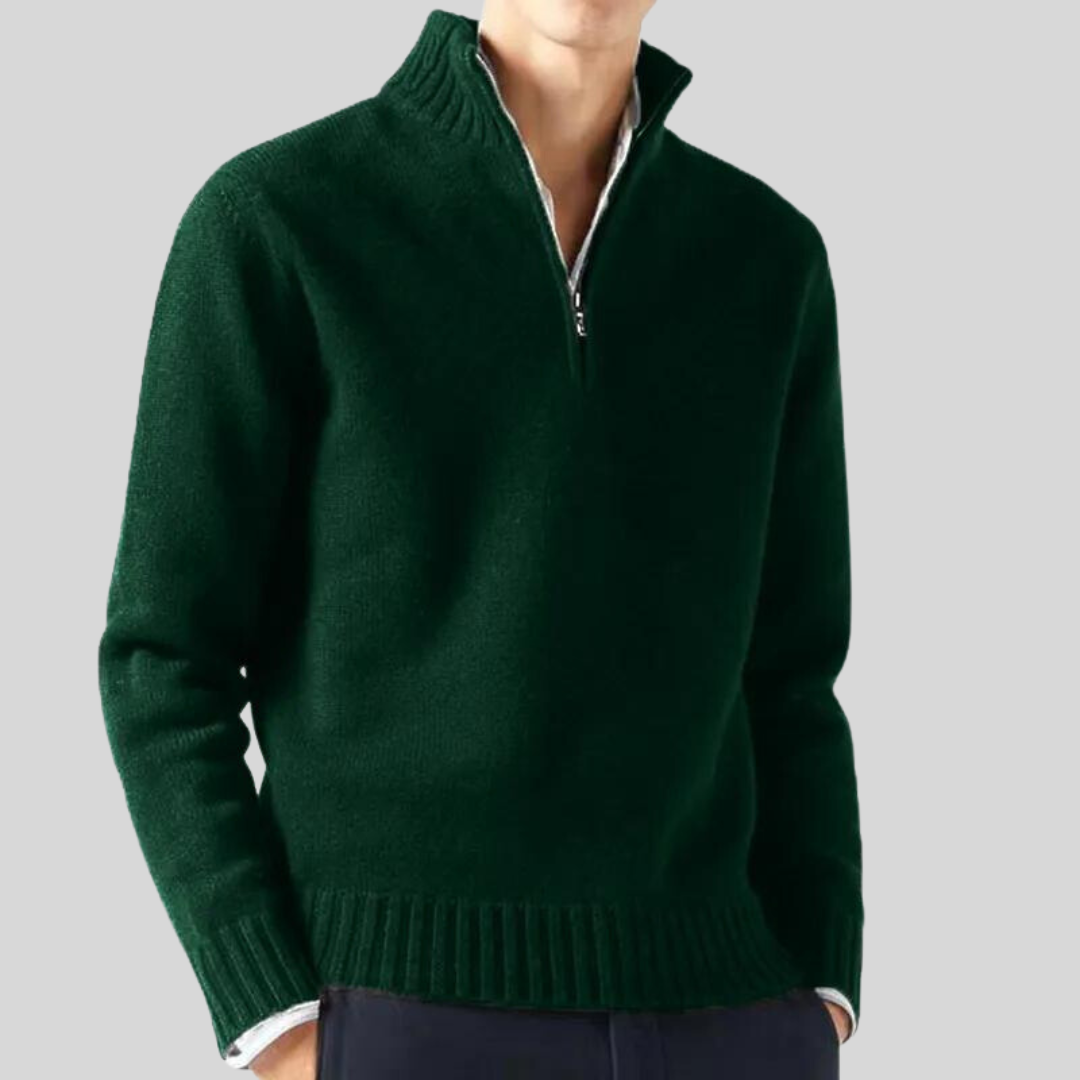 Andreas | Luxurious Half-Zip Sweater