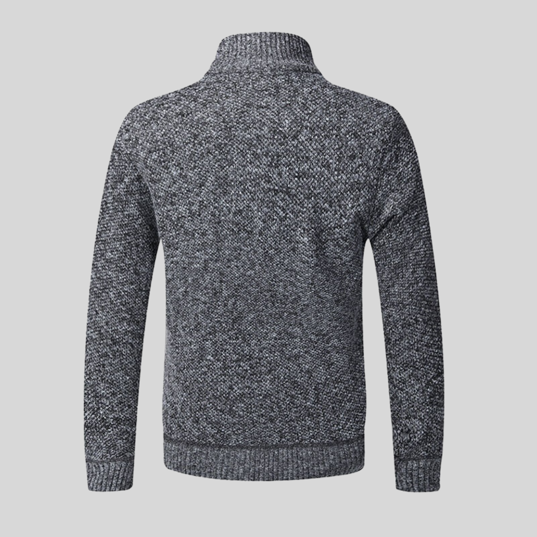 Torben | Knitted Vest with Checked Pattern Inside