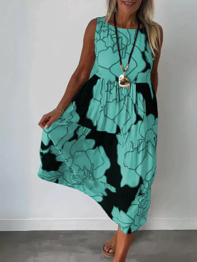 Kathleen™ | Off-Shoulder Dress with Print