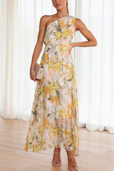 Glea™ | Printed Off-Shoulder Dress