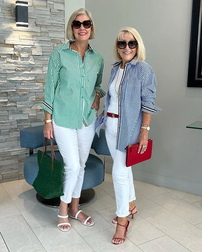 Bianca | Stylish Striped Button-Down Shirt