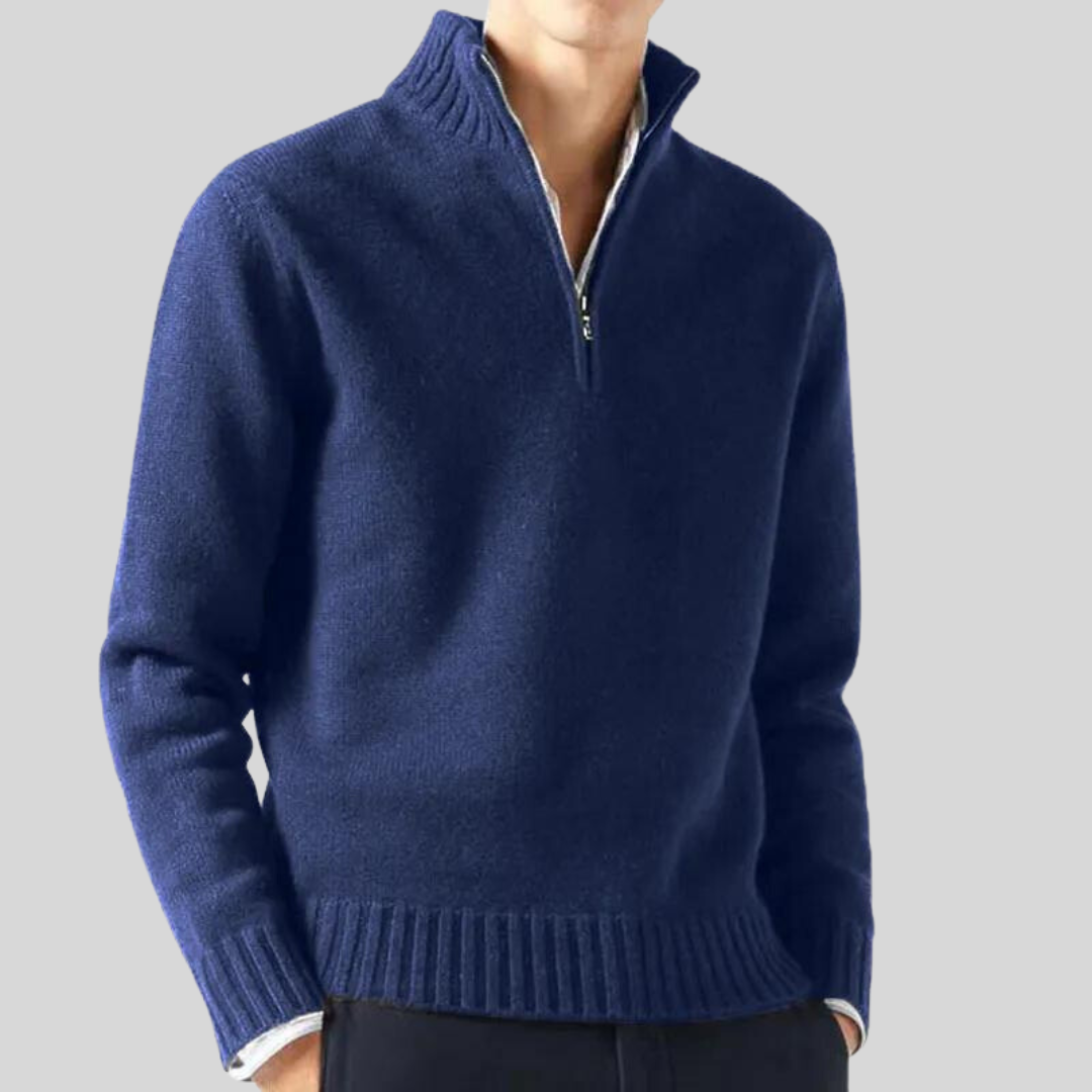 Andreas | Luxurious Half-Zip Sweater