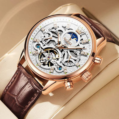 van Baerle® - Mechanical Automatic Watch with Leather Strap