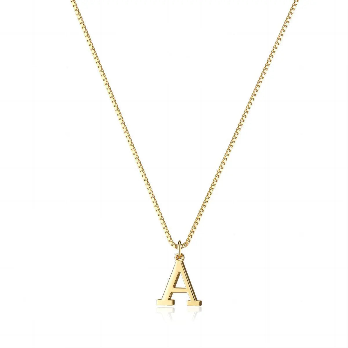 Necklace with love letter initials | 18k Gold