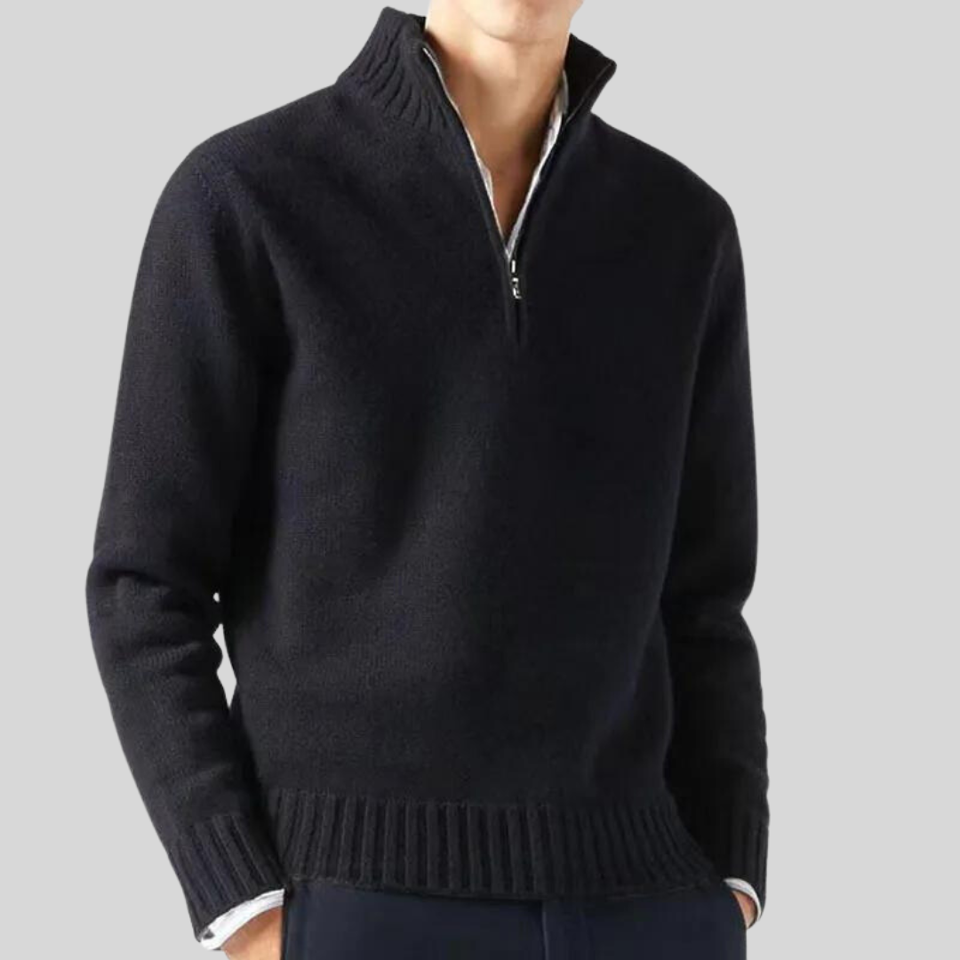 Andreas | Luxurious Half-Zip Sweater