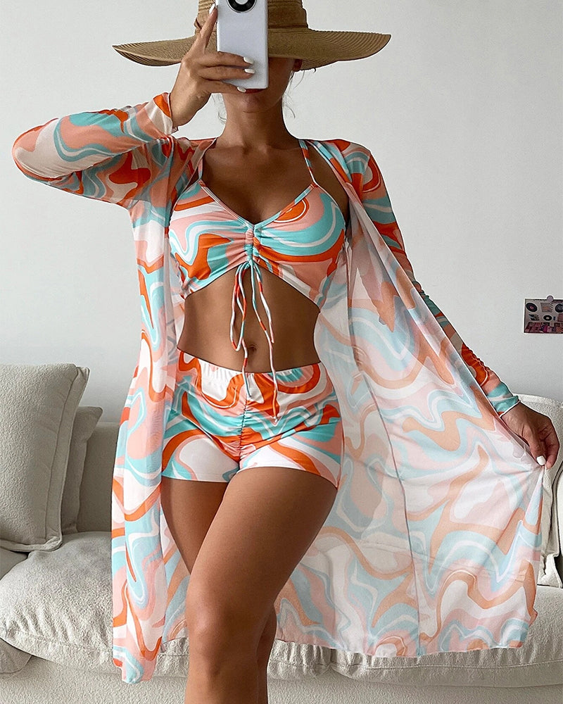 Laluna® | 3-Piece Printed Bikini Set